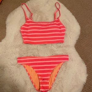 AERIE: pink scoop bikini 👙